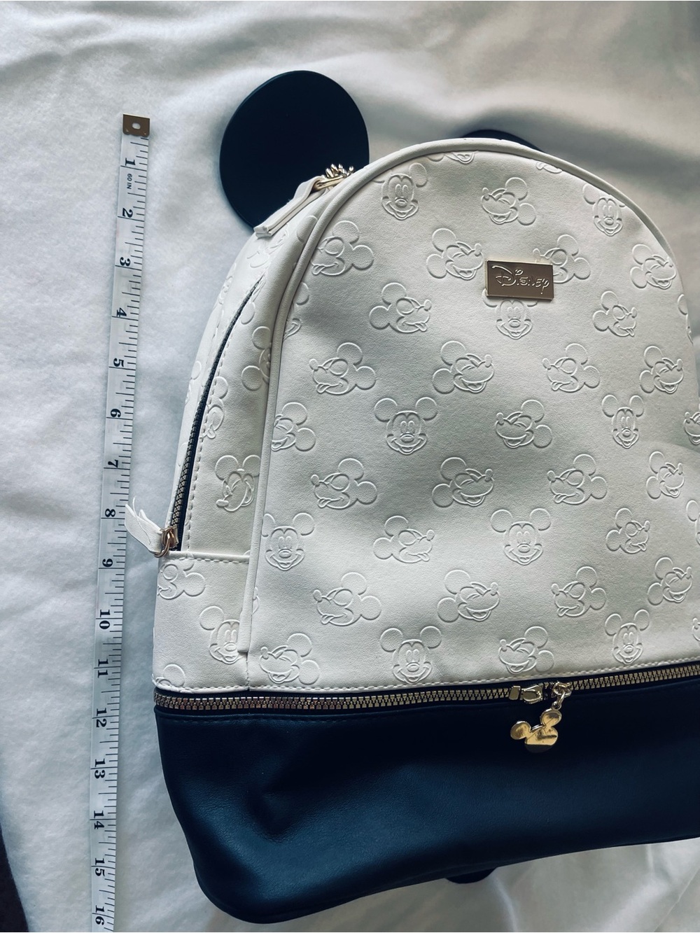 Disney White & Black Mickey Ear Mini Backpack - Picture 3 of 5